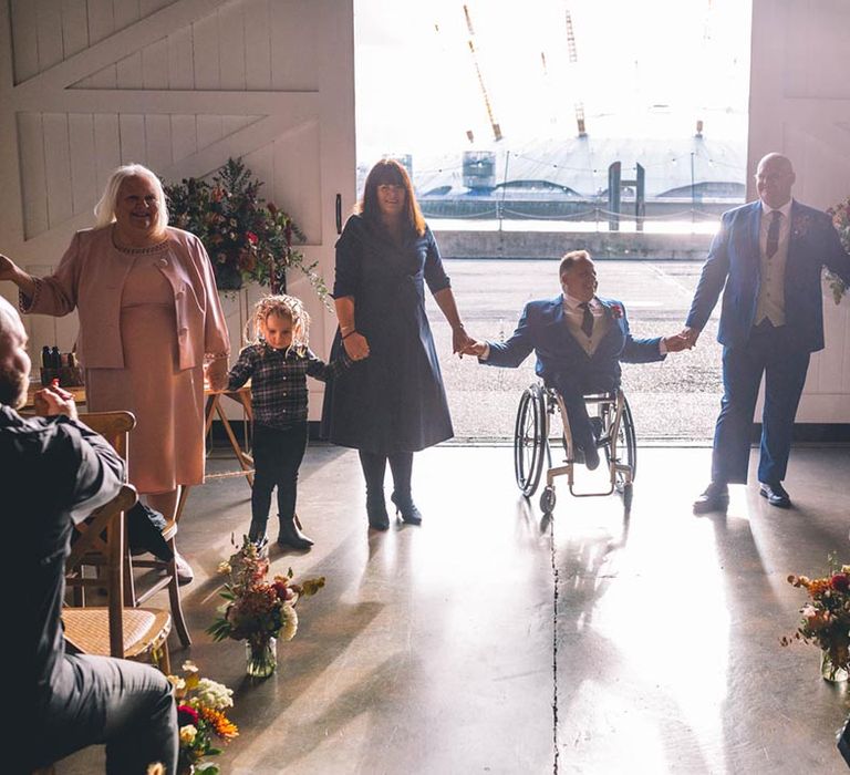 Ceremony at The Chainstore Trinity Buoy Wharf wedding venue 