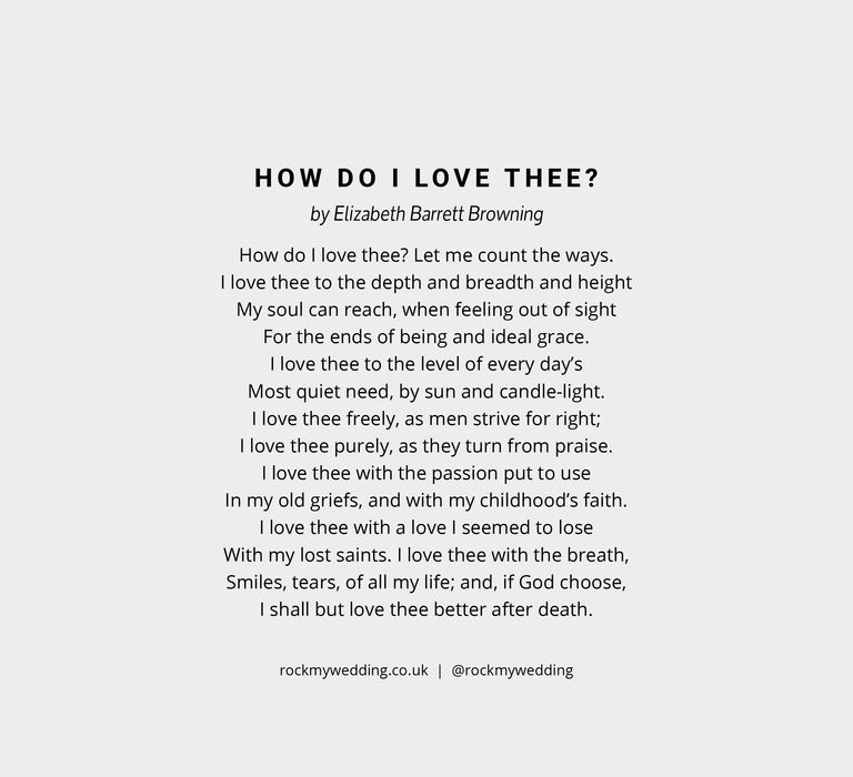 how do i love thee elizabeth barrett browning