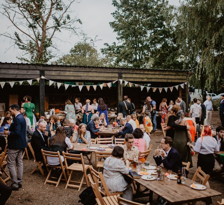 Outdoor wedding at Thurstons Farm