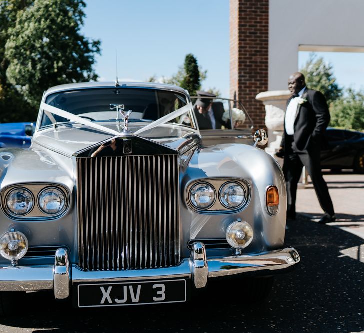 Vintage wedding car 