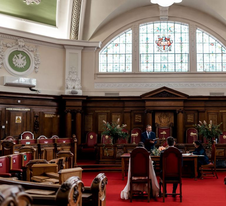 Islington Town Hall wedding ceremony 