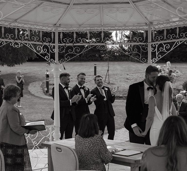 Gazebo at The Pear Tree Purton for outdoor wedding 