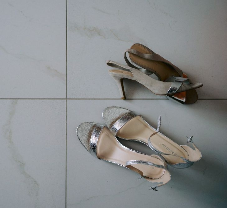 silver wedding shoes 