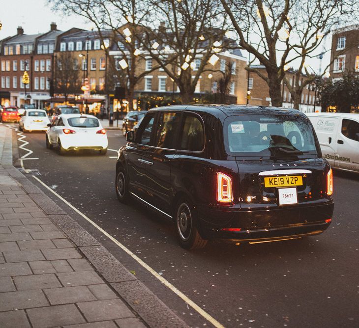 Black Cab for London City Wedding 