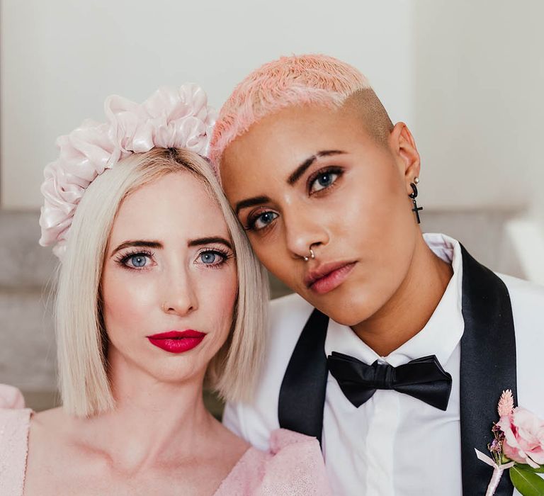 Two brides at stylish alternative wedding in Shoreditch 