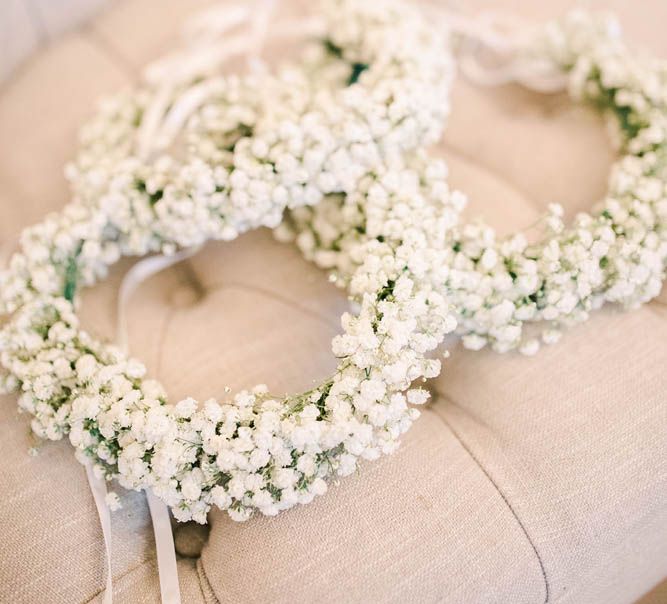 Gypsophila flower crowns 