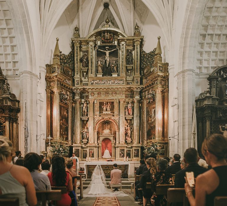 Spanish church wedding ceremony 