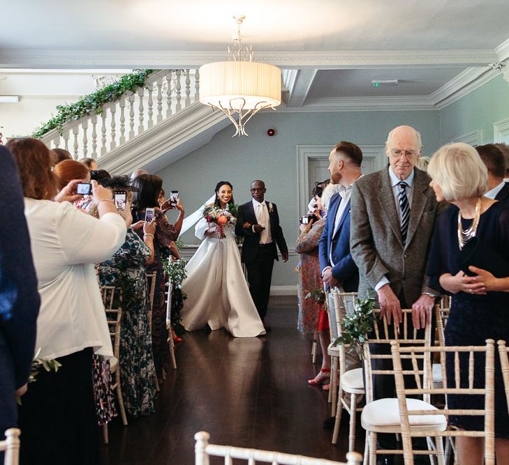 Morden Hall wedding ceremony bridal entrance 