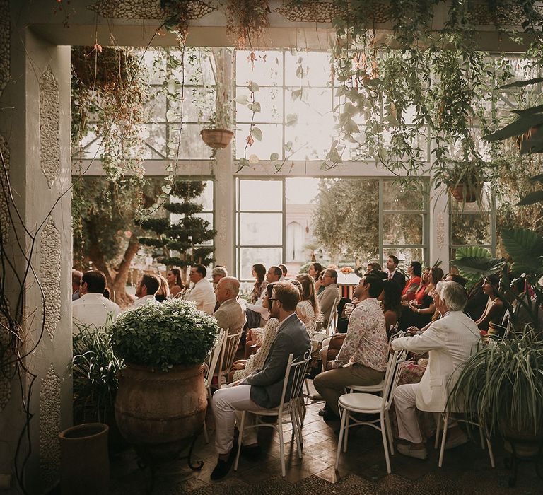 Botanical wedding ceremony 