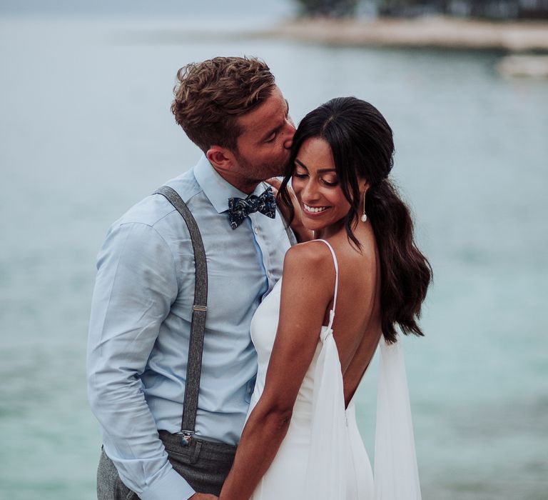 Bride and groom at destination wedding in Croatia