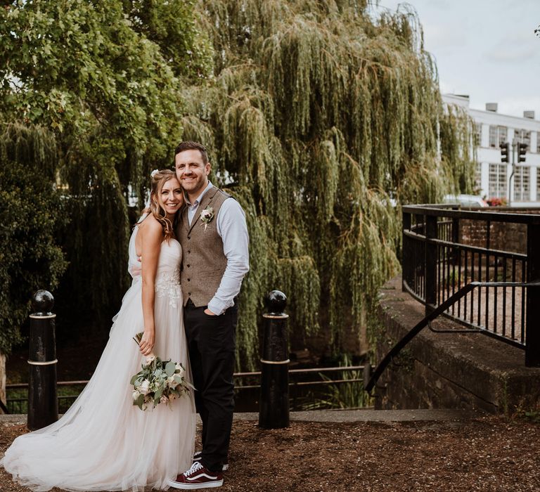 Bride and groom portrait by Nicola Dawson Photography