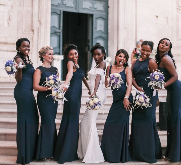 Midnight Blue Bridesmaid Dresses for Puglia Wedding Rock My Wedding