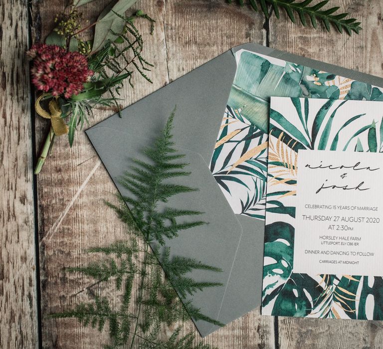 Colourful stationery featuring botanical inspiration 