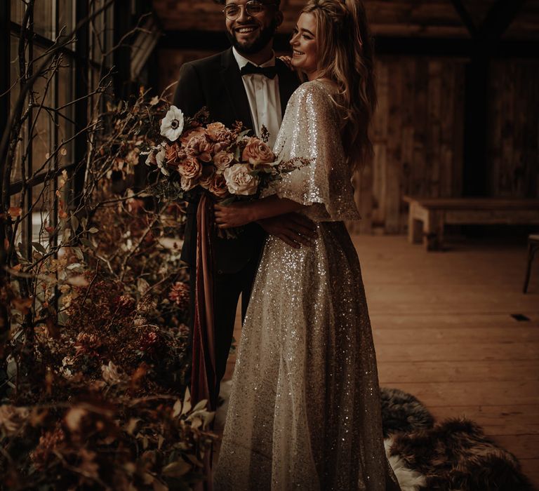 Christmas wedding inspiration at The Hidden River Cabins by Esme Whiteside Photography