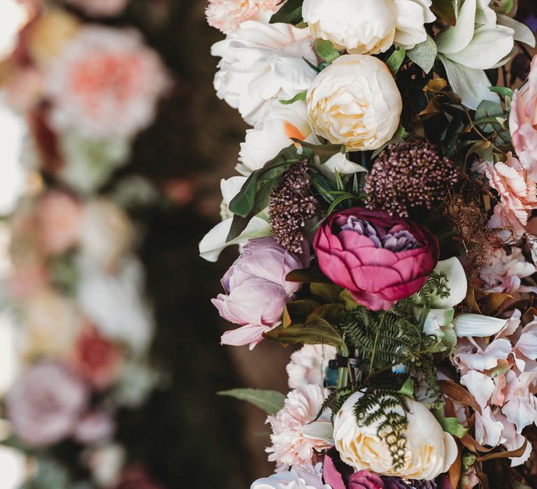 colourful wedding flowers 