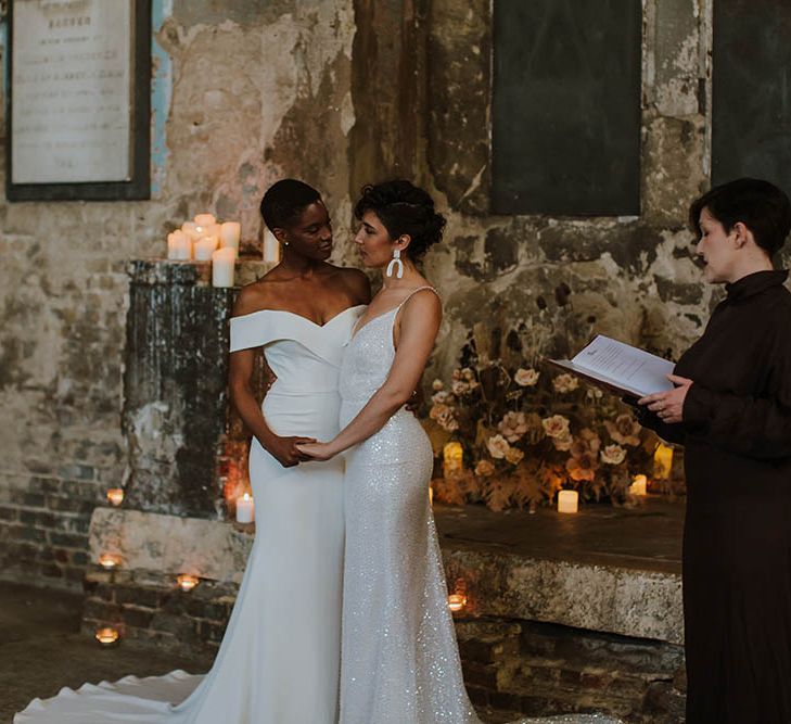 Humanist celebrant conducting an LGBTQI+ wedding ceremony 