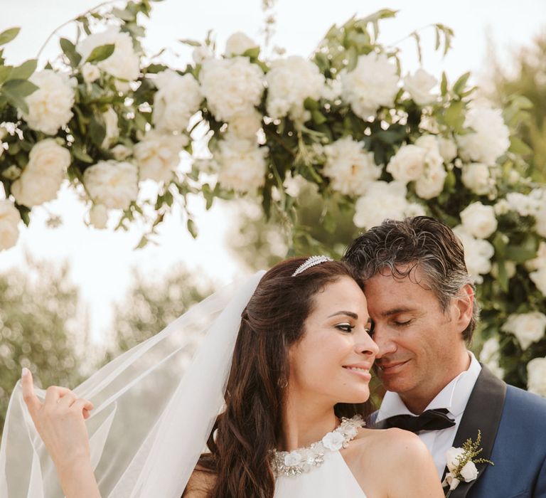 Intimate bride and groom portrait by Lara Onac Photography