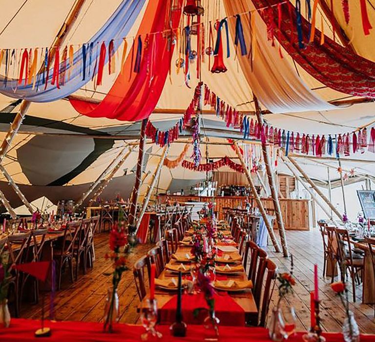 Circus theme wedding reception decor 