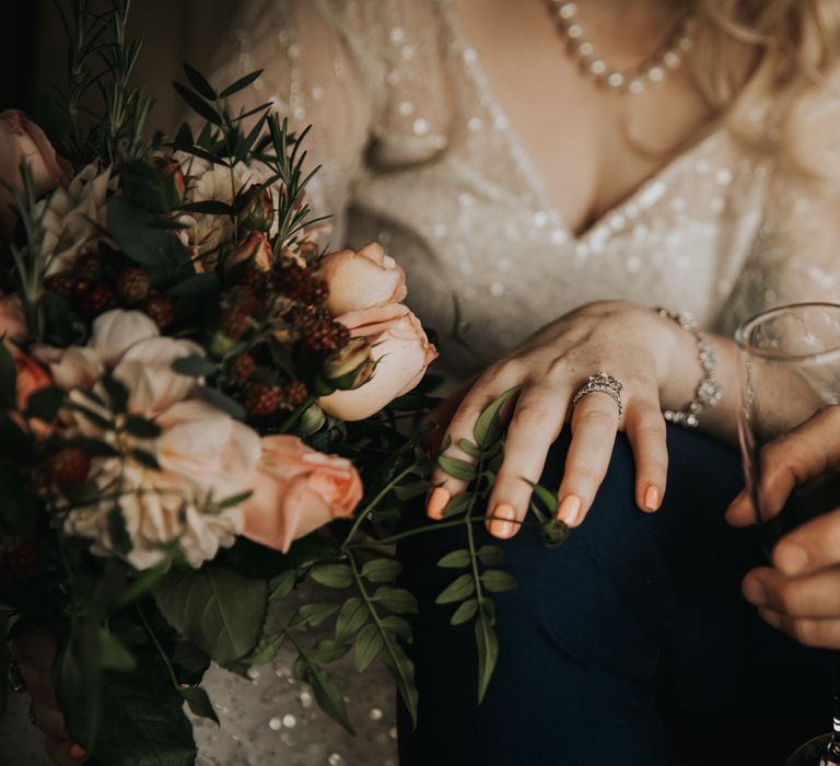 Bride & grooms hands 