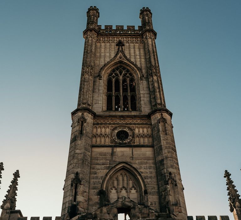 Steeple at St Lukes Bombed Out Church in Liverpool 