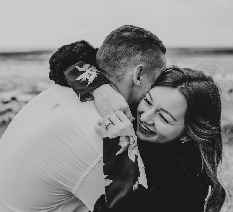 Black and white pre-wedding photography by Grace Elizabeth 