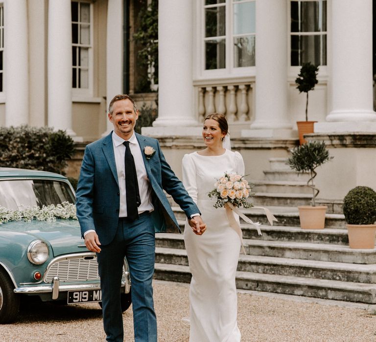 Bride and groom at Pylewell Park