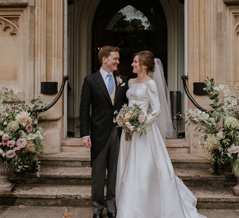 Bride and groom at Royal Automobile Club Wedding 