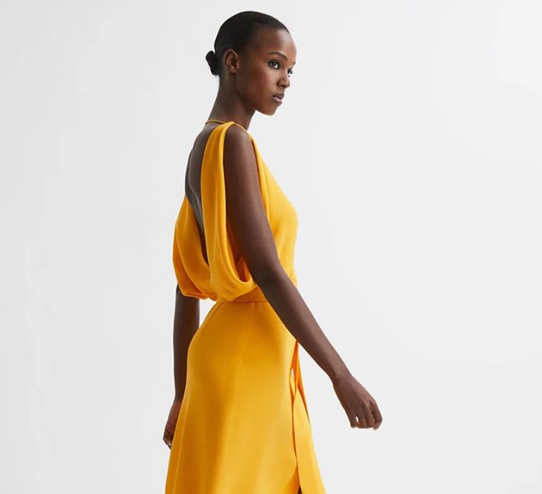 Sunflower yellow bridesmaid dress from Reiss