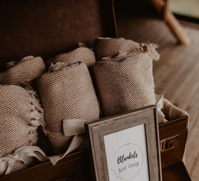 Baskets of wedding favours