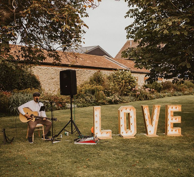 Large light up Love letters for wedding