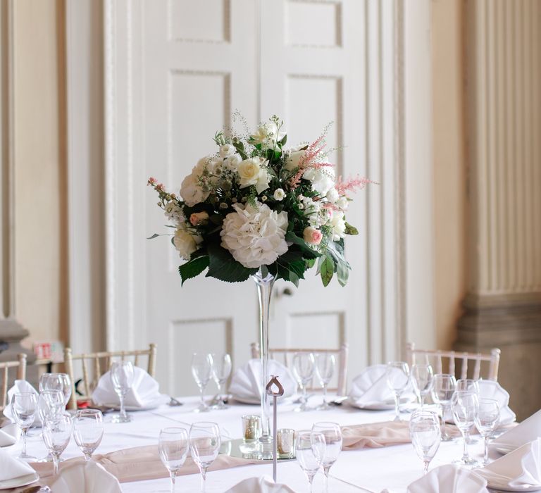 Floral bouquet for traditional tablescape setting