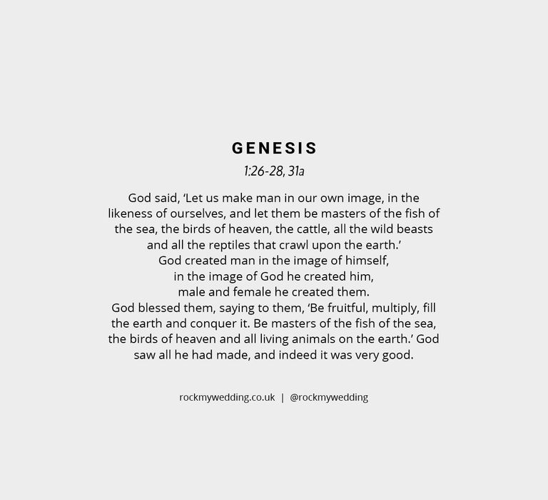 Genesis 1:26-38, 31a