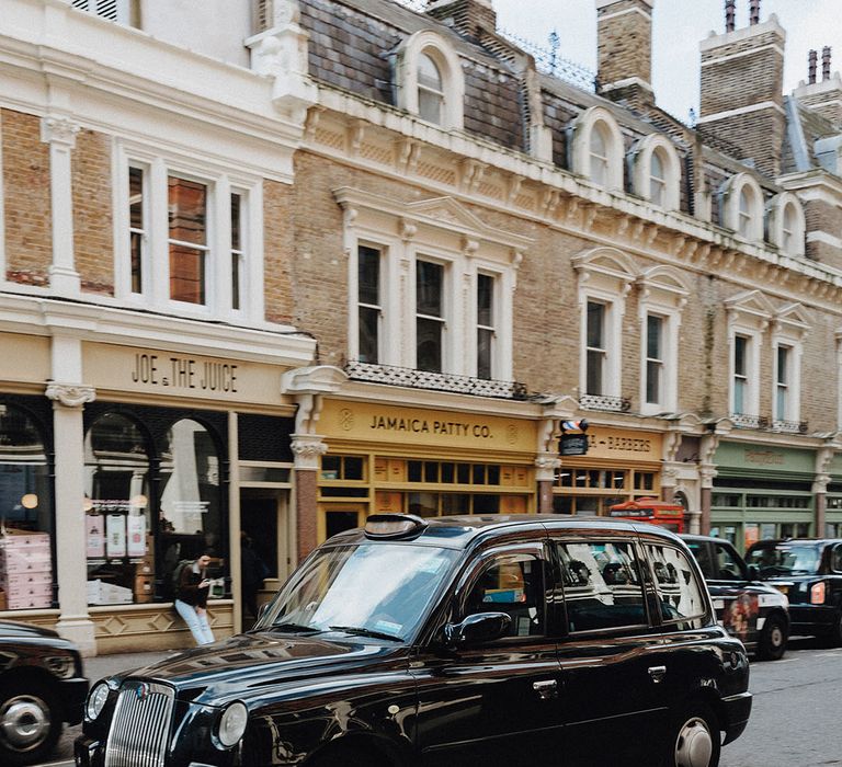 black taxi cab in London 