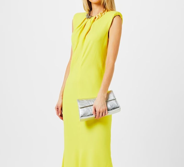 Lemon yellow bridesmaid dress from Stella McCartney