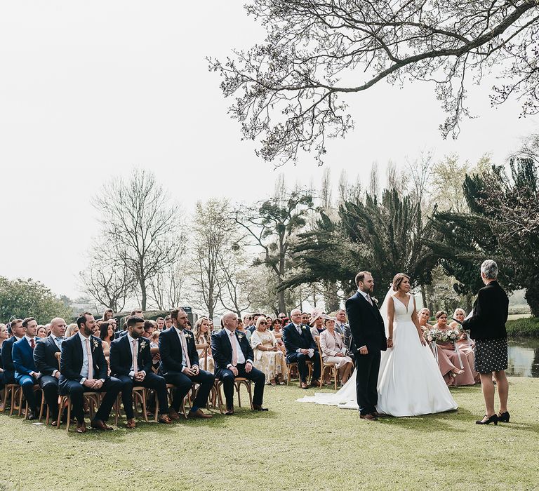 Outdoor Brinsop Court wedding