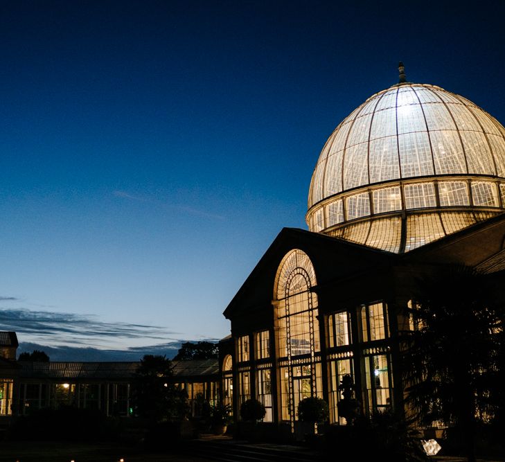 Syon Park Glasshouse wedding reception 