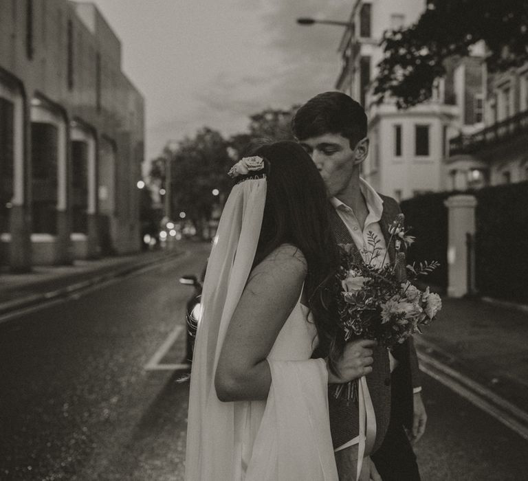 Black and white couples portrait by Alba Turnbull Photography 