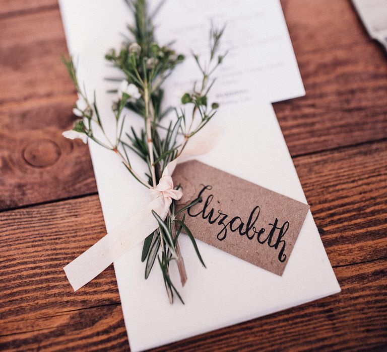 Wedding table setting