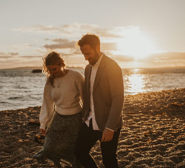 Sunset engagement shoot