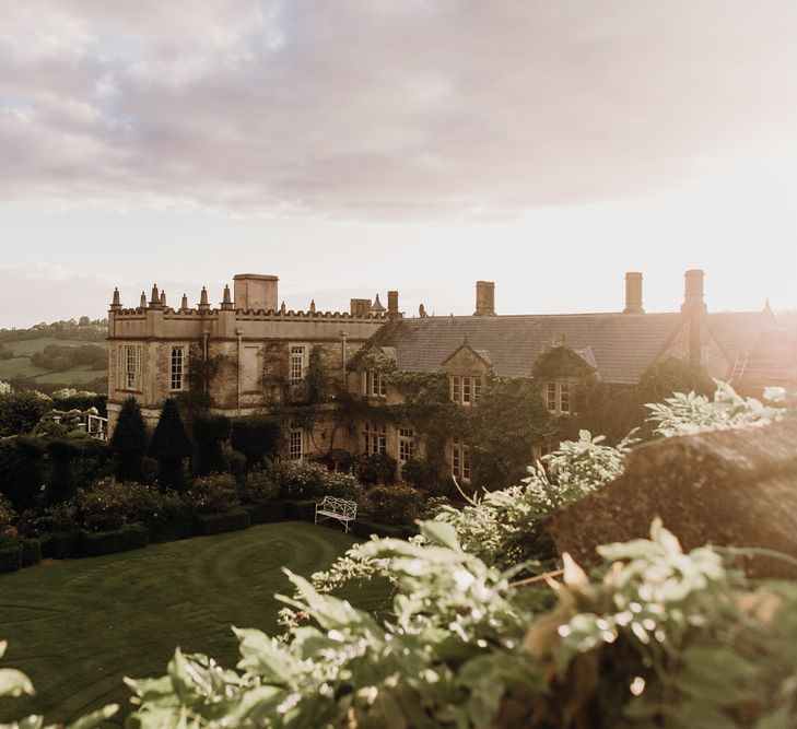 Golden hour in the grounds of Euridge Manor