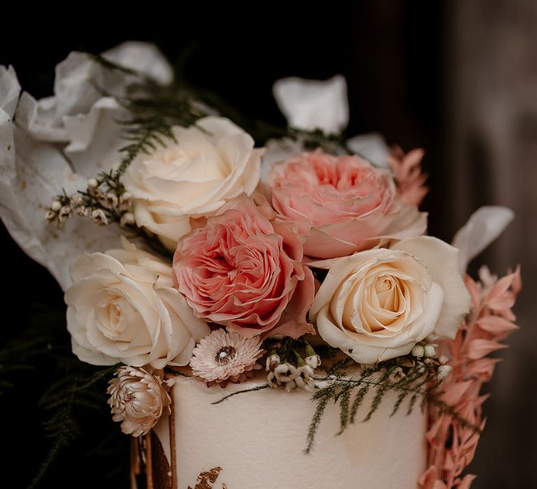 Flower wedding cake topper decoration