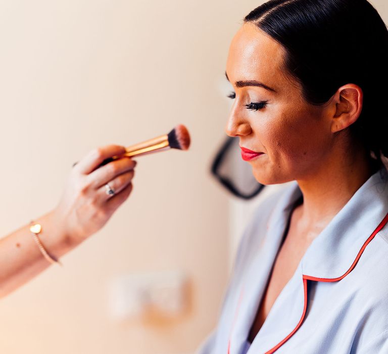 Bridal preparations and makeup