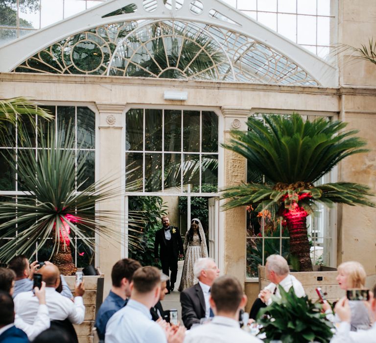 Glasshouse wedding reception at Syon Park