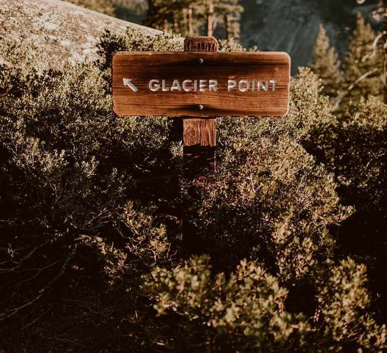 Glacier Point sign 