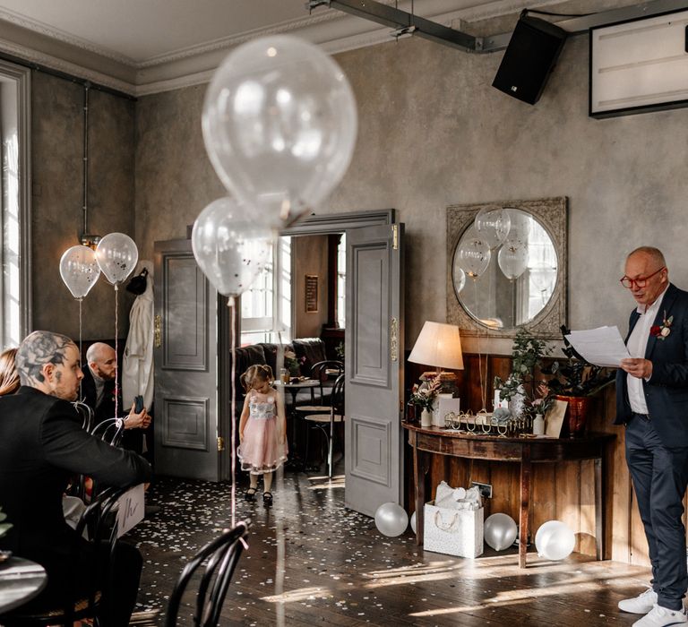 Father of the bride wedding speech at pub reception 