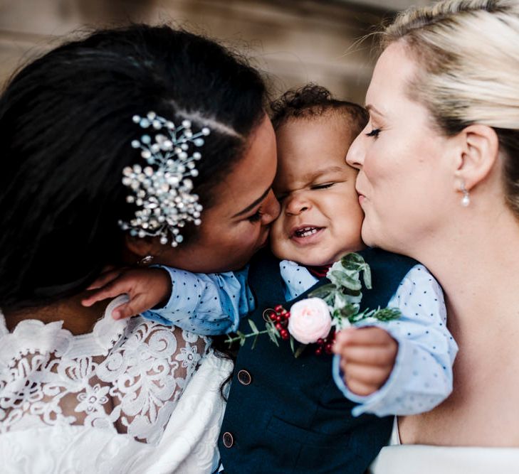 Lesbian wedding filled with love for their baby son 