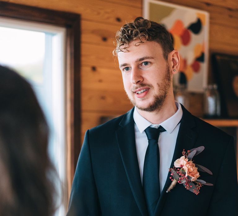 The bride and groom used vow writing worksheets and books from Bride Disrupted