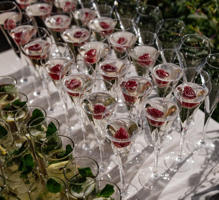 Wedding drinks for garden wedding reception