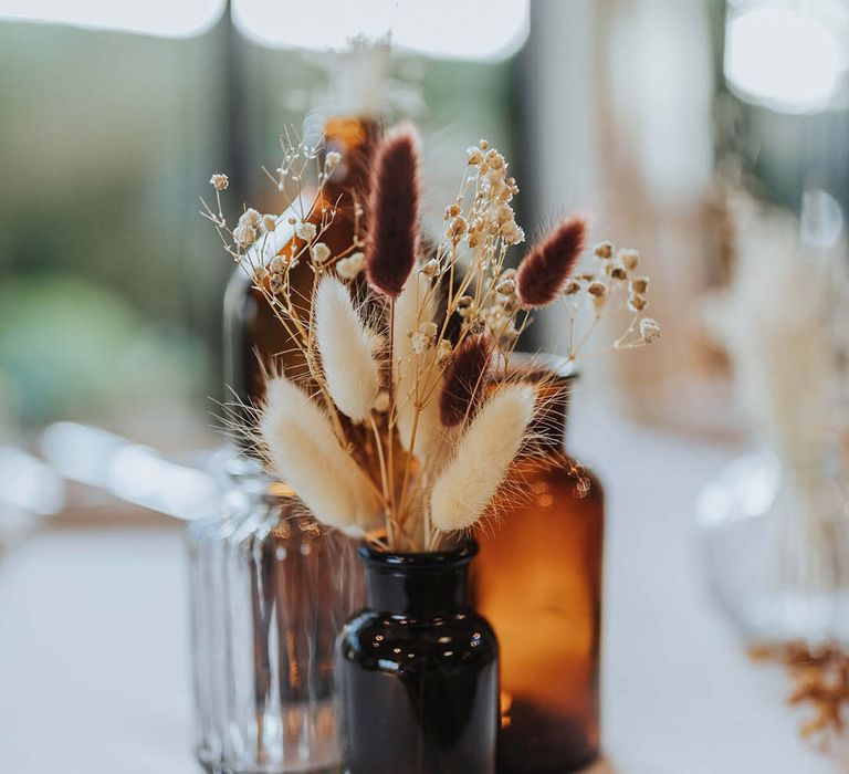 Dried flowers for wedding decor