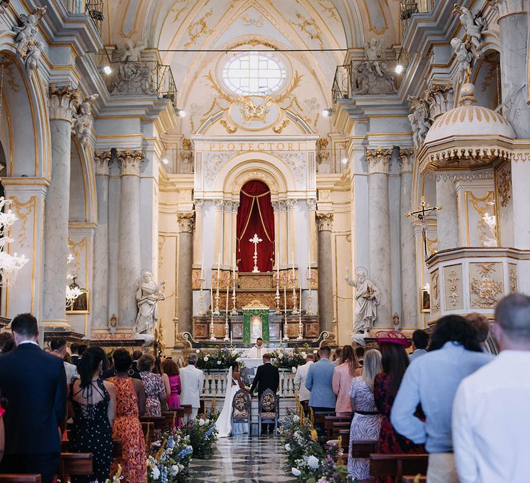 aisle church wedding flower arrangements 